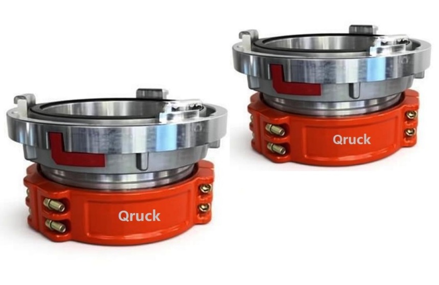 High pressure Storz coupling under pressure testing