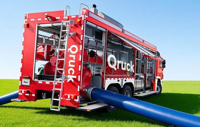 Fire truck water supply application