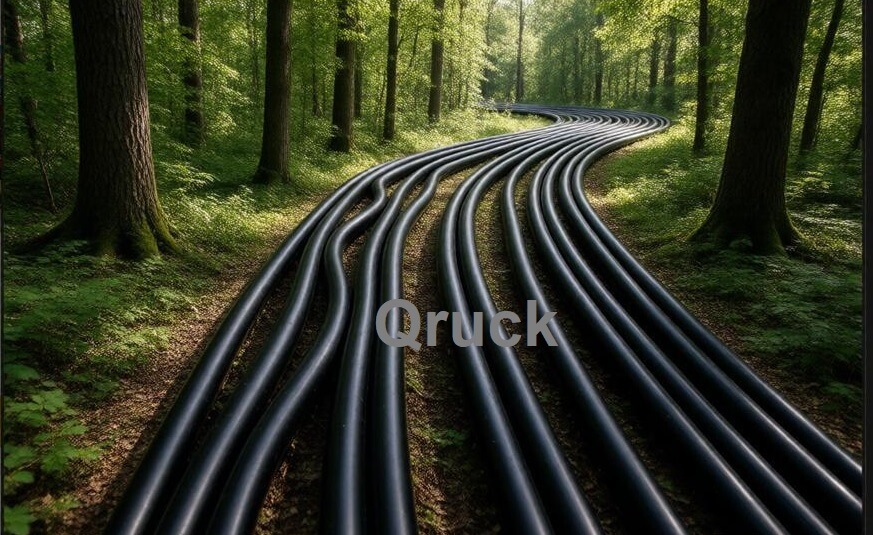 Long distance water supply through forest